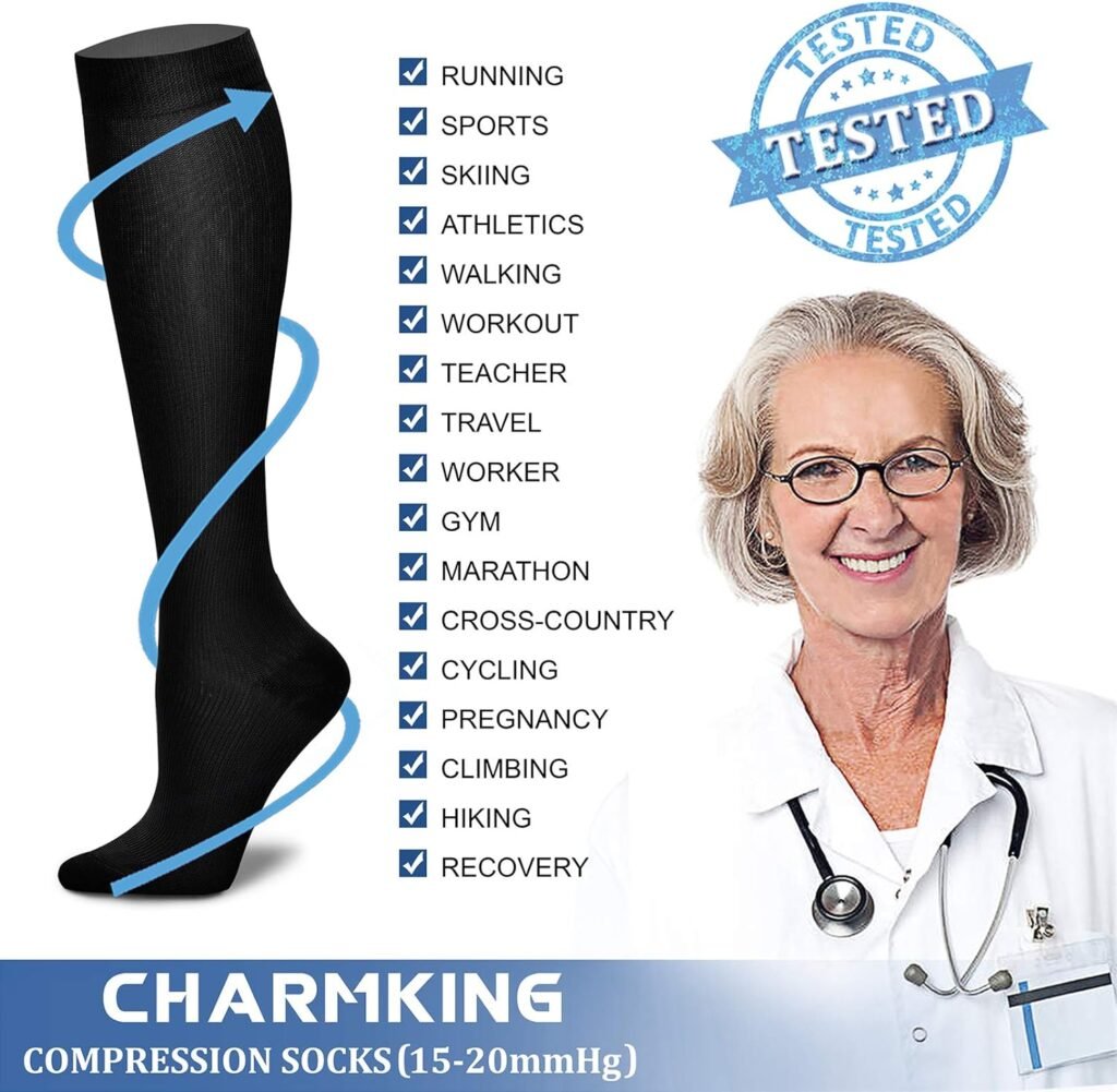 CHARMKING Compression Socks